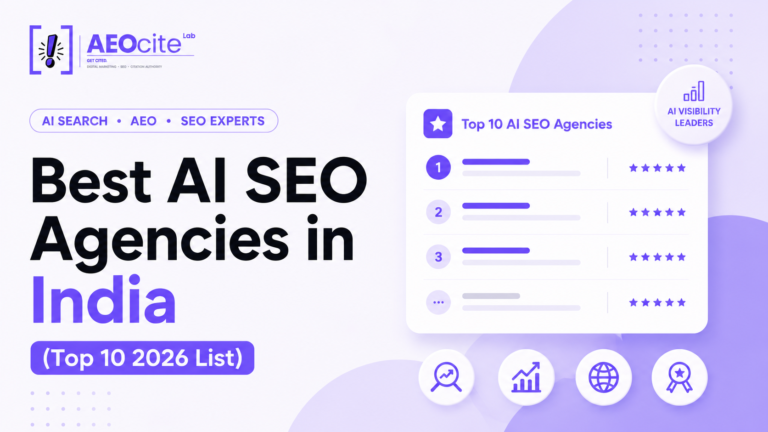 Best AI SEO Agencies in India (Top 10 2026 List)