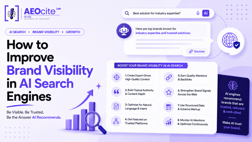 Improve Brand Visibility in AI Search Engines