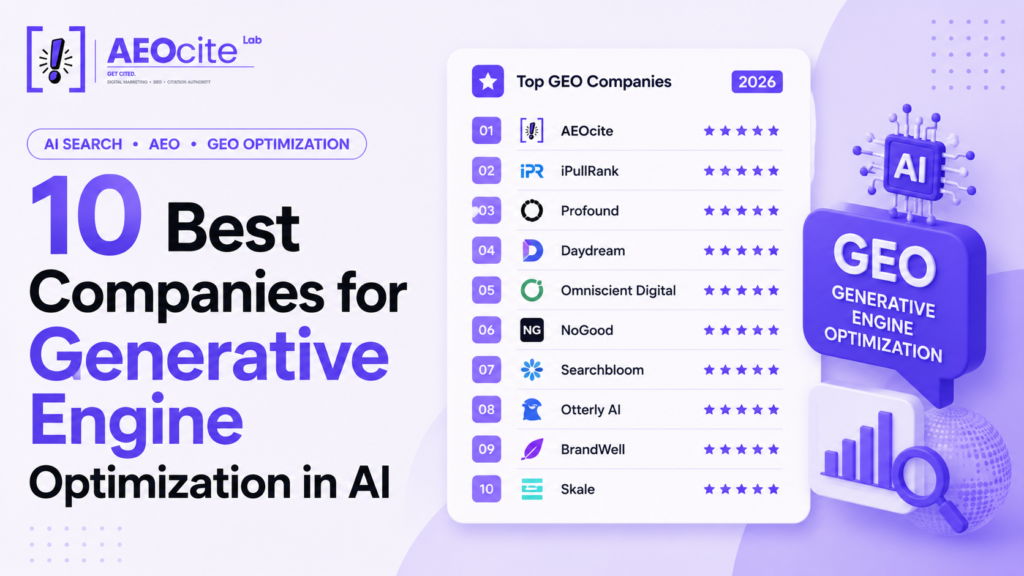 Best Companies for Generative Engine Optimization in AI